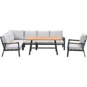 Garden Impressions Lissabon lounge dining set 6-delig links incl stoel...