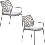 Garden Impressions Natas tuinstoel stapelbaar taupe - natural sand - 2...