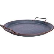 QUVIO Dienblad vintage met handvaten metaal - 30 CM