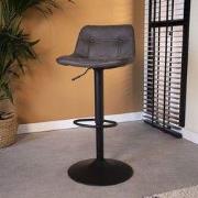 Industriële Draaibare Barkruk Antraciet Microvezel Stof Keston - Verst...