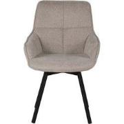 Stoel Shannon Beige Draaibaar - Giga Meubel - Set van 2