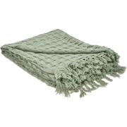 BERE - Bedsprei - Groen - 200 x 220 cm - Katoen