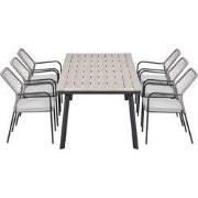 Garden Impressions Ross tuinset sand 7-delig - Penedo tuintafel 230x10...
