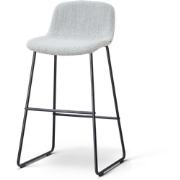 Nino-Mats barkruk grijs melange - zwart onderstel - 75 cm