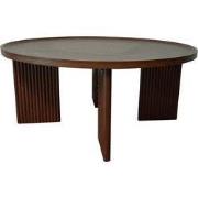 Ronde Salontafel Ø80 cm in walnootdecor NAIA