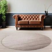 Sky Soft Uni Basic - Rond Vloerkleed - Laagpolig - Effen Kleur - Beige...