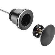 Afvoerplug Wastafel Clickwaste - 42 mm - Mat Zwart