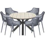 Garden Impressions Air XL tuinset 7-delig donker grijs - Tulli tuintaf...