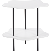 CLOUD - Bijzettafel - Zwart/Wit - MDF