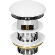 Afvoergarnituur voor wastafel met roestvrij stalen overloop ML-Design