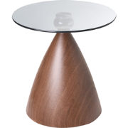 CORELLA - Bijzettafel - Bruin/Zwart - Metaal