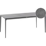 SOVARETO - Tuintafel - Donkergrijs - HPL/Aluminium/marmer