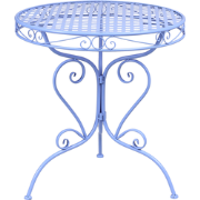 ALBINIA  - Tuintafel - Blauw - 70 x 70 cm - IJzer