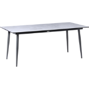 SOVARETO - Tuintafel - Donkergrijs/Lichtgrijs - HPL/Aluminium