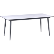 SOVARETO - Tuintafel - Donkergrijs - HPL/Aluminium