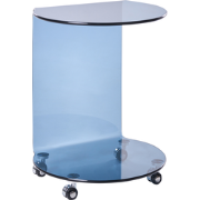MINTO - Bijzettafel - Blauw - Veiligheidsglas