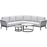 Garden Impressions Sentosa loungeset 5-delig hoekopstelling  donker gr...