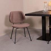 LABEL51 Eetkamerstoel Bello - Taupe - 48x82x58 cm - Set van 2