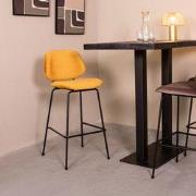 LABEL51 Barkruk Bello - Okergeel - 46x53x105 cm