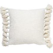 Dutch Decor RUBY - Kussenhoes 45x45 cm - 100% katoen - met flosjes - S...