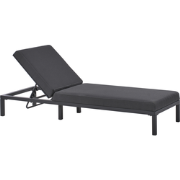LARIANO - Ligstoel - Grafietgrijs - Aluminium