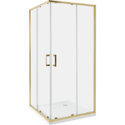 TELA - Douchecabine - Goud - 90 x 90 x 185 cm - Veiligheidsglas