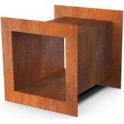 Egura Uitsparing Cortenstaal Houtopslag Vierkant Lengte: 350 Breedte: ...