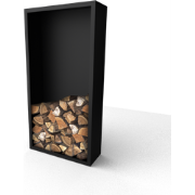 Beltza zwarte Houtopslag met achterwand Lengte: 1000 Breedte: 385 Hoog...