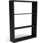 Beltza zwarte houtopslag onderverdeling 3 vakken 1500x385x2000 mm