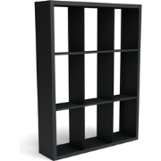 Beltza zwarte houtopslag onderverdeling 9 vakken 1500x385x2000 mm