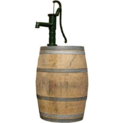 Vat 225 liter met pomp onbehandeld