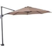 Hawaii parasol S - Ø300 cm - carbon black - taupe