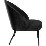 Dutchbone Rodin Fauteuil Bouclé Black