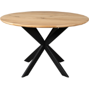 Starfurn Eiken eettafel Ferris | Rond 130 cm | Naturel