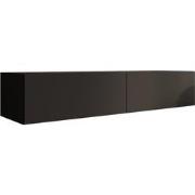 Meubella - TV-Meubel Palm - Mat zwart - 160 cm