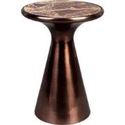 Dutchbone Mount Bijzettafel Rond 32,5x32,5 cm Marmer Bruin