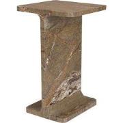 Dutchbone Satpura Bijzettafel Vierkant 31x31 cm Marmer Bruin