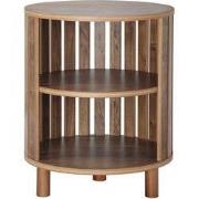 Ronde bijzettafel met open latten H50 cm - LIAM