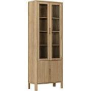 DTP Home Showcase Forte, 2x2 doors,210x80x40 cm, teakwood natural