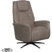 LABEL51 Elektrische Fauteuil Stockholm - Taupe - Micro Suede - One Siz...