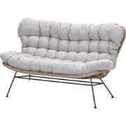 Libelle wicker relax tuinbank - natural - desert sand