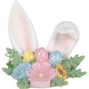 Clayre & Eef Decoratie Beeld Konijn 12x9x11 cm Wit Kunststof