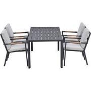 Garden Impressions Kasper tuinset stapelbaar 5-delig - donker grijs