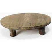 Plateau teak naturel D25H7 cm