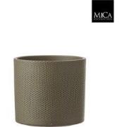 Era pot rond groen h17,5xd19,5 cm