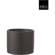 Era pot rond donkergrijs h14,5xd17,5 cm