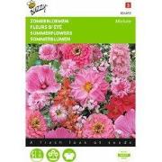 2 stuks - Zomerbloemen Rose Rode Tinten