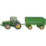 Siku john deere tractor met aanhanger