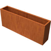Artesa Rechthoekige plantenbak cortenstaal L200 x B40 x H80 cm