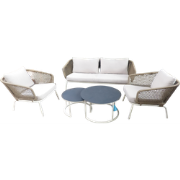Eagle loungeset oyster incl. natural taupe kussens